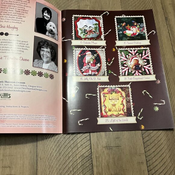 Viking Woodcrafts Double Christmas Volume I Chris Haughey Acrylic Painting - Picture 3 of 5